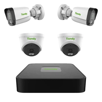 Комплект IP видеонаблюдения Tiandy на 4 камеры