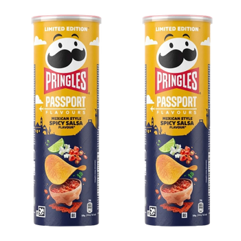 Набір Чипси 2шт Pringles Passport Flavours Mexican Style Spicy Salsa 165g