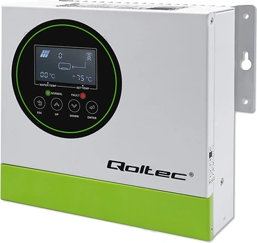 Автономный инвертор Qoltec ECO Solar Boost MPPT BYPASS LCD 4 кВт 1-фазный (53872) (5901878538723)