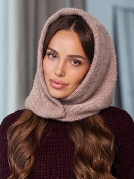 Женский капор Celina из экомеха светло-коричневый