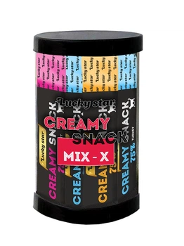 Набор жидкого лакомства Lucky Star Mix-X - для кошек, с индейкой, курицей, тунцом и креветой, курицей и расческами (24 стика по 10 г) (9780201379624)