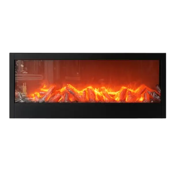Камін декоративний з LED-підсвіткою 60*10*20 см, чорний(SP-26B)(PR)