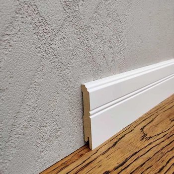Плинтус MDF Kluchuk RAL 9003 80х12х2000 Белый (MDF LF-01)