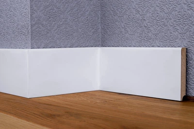 Плінтус МДФ PlintMart ПФ-9 80х12х2500 Білий (MDF-590206040)