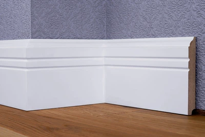 Плінтус МДФ PlintMart ПФ-8 110х16х2500 Білий (MDF-636234383)
