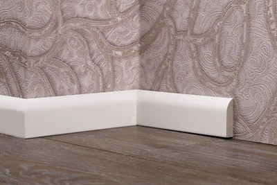 Плинтус МДФ PlintMart Oval 10х40х2500 Белый (ПФ/13/40)
