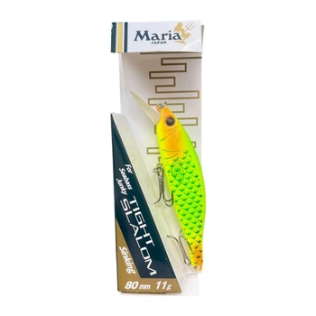 Воблер Maria Tight Slalom 80S\11g (тонучий 0.8м-1.8м)-на щуку, окуня (8078-11)