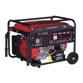 Бензиновый генератор Edon PT-7000D 5 кВт / 5,5 кВт, 220 В, электростартер, AVR, медная обмотка