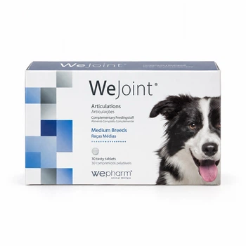 Кормова добавка WeJoint® Medium Breeds tasty tablets (хондропротектор 1 таб на 25кг) для собак середніх порід смачні таблетки для підтримки здоров’я суглобів (5600757920030)