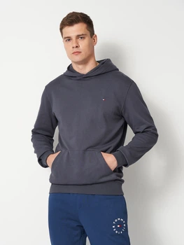 Худи мужское Tommy Hilfiger 11828 2XL Темно-серое (smt2000000050935)