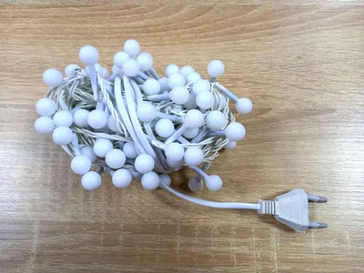 Гірлянда — нитка (String-Lights) 100W-6-1 внутрішня, дріт білий, 7 м (Світить Білим)