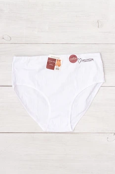 Жіночі однотонні труси (батал) NoBrand 3XL Білий (p-21025-253936)