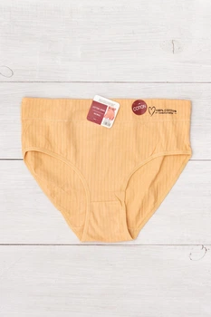 Жіночі однотонні труси (батал) NoBrand 3XL Бежевий (p-21025-253937)
