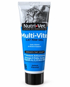 Nutri-Vet Multi-Vite гель вітамінно-мінеральний для котів з Omega-3 та смаком лосося, 85 г