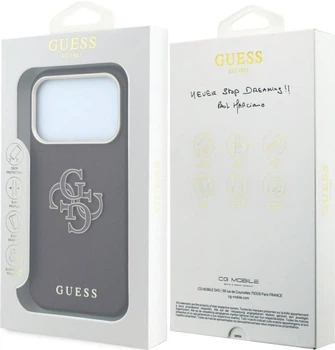 Чохол для смартфона Guess Smooth & Big Strass Logo для Apple iPhone 18 Pro Max / Apple iPhone 17 Pro Max Burgundy (3666339654351)