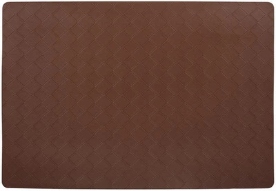 Набір 6 сервірувальних плейсматів з екошкіри "Table Harmony" 30x43см шоколадний