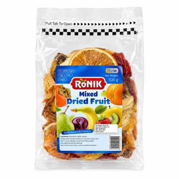 Сушені фрукти мікс "Ronik" Mixed Dried Fruit без цукру, 500 г