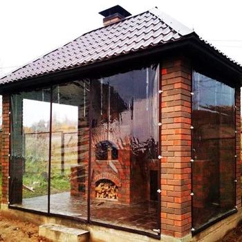 Мягкое окно ПВХ для беседки, балкона, веранды (1.5 х 1.0 м) 300мкм гибкое окно (Прозрачный)