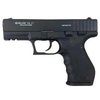 Сигнально-стартовый пистолет BLOW TR-17, 17+1/9 mm (Black/Black Grips) add 1 magazine.