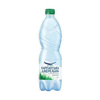 Вода Карпатська джерельна 0,5л слабогазована