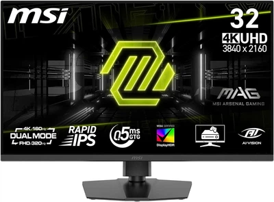 Монітор 32'' MSI MAG 322URDF E16 4K IPS 320 Гц (102390232) - Уцінка