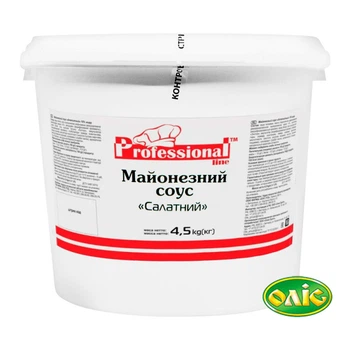 Соус Майонезний соус Cалатний 30 відро ХоРеКа Pl ТМ Оліс вага упаковки 4,5 кг