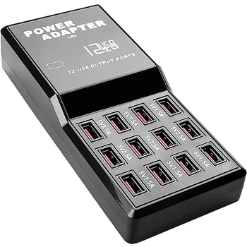 Зарядное устройство Addap WLX-858 на 12 USB портов 60W черное