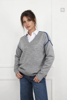 Джемпер жіночий L/XL колір сірий YUKI ЦБ-00298866