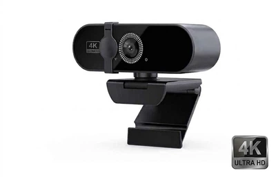 Веб-камера 4K 3840×2160 Автофокус, Мікрофон, Plug and Play USB зі шторкою безпеки