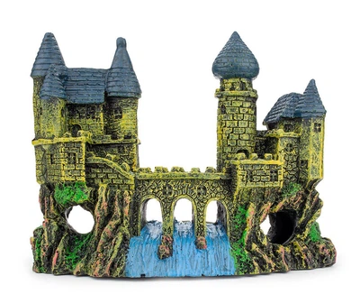 Декорация для аквариума, Happet, сказочный замок, полиэстер, 16x6x12.5 см (R005)