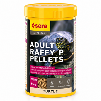 Корм для водных черепах Sera Turtle Adult Raffy P Pellets — 250 мл (55 г)