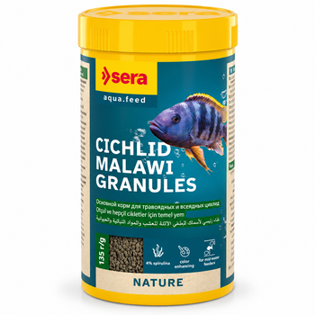 Сухий корм для риб Sera Cichlid Malawi Granules гранульований - 250 мл