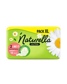 Прокладки гигиенические Naturella Ultra Normal Plus ароматизированные ультратонкие с крылышками с ароматом ромашки 18 шт (8006540098257)