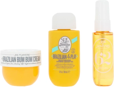 Zestaw Sol De Janeiro Brazilian Bum Bum Kosmetyczka 1 szt + Mgiełka do ciała 30 ml + Żel pod prysznic 90 ml + Krem do ciała 50 ml (810912032613)