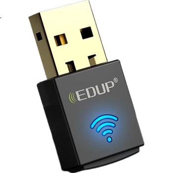 EDUP WiFi 6 Бездротовий USB-адаптер для настільних комп'ютерів, AX600 Дводіапазонний 5G Bluetooth 5.3 Приймач Wi-Fi для ноутбука, хост-передавач, мініадаптер