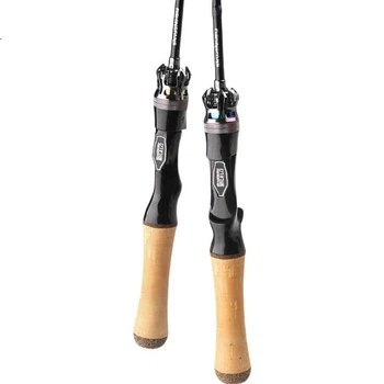 Вудка FishingFans Lanxi 2.0 Makou Lure Ring, ультралегка, лита з UL карбону, мікрориболовля, 1,8 м, пряма ручка, коркова рукоятка