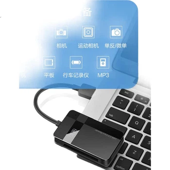 Chuanyu Багатоканальний кард-рідер USB 2.0 високошвидкісний підтримує SD/TF/CF/MS камеру комп'ютер дрон відеореєстратор монітор пам'яті карта пам'яті з одним зчитуванням кількох карт