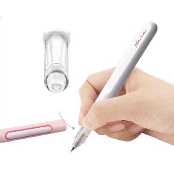 Авторучка Dianshi EF Nib, дизайн «капсула часу», тонке перо, що не розбризкується, підходить для учнів третього класу початкової школи, змінний чорнильний картридж, ручка для практики каліграфії, синя ручка 7155, перо EF, що стирається, синього кольору