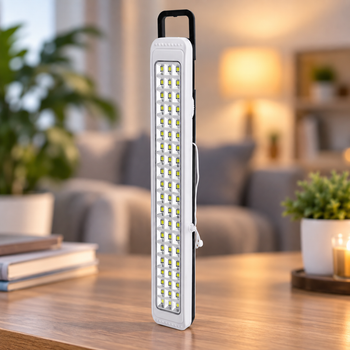 Акумуляторний LED-ліхтар Torch AST-722 білий, 2 режими яскравості, USB-зарядка, розмір 45,5×8,8×6,9 см