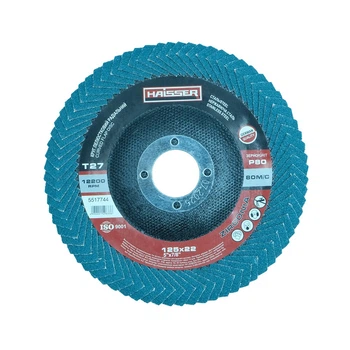Круг пелюстковий торцевий радіальний Haisser 125x22 P80