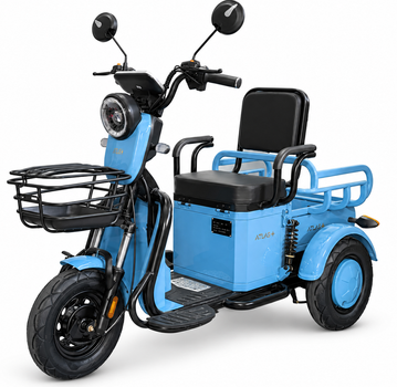 Электроскутер трехколесный ATLAS Ant 800W Blue
