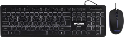 Комплект проводной Maxxter KMS-CM-04UL-UA USB Black