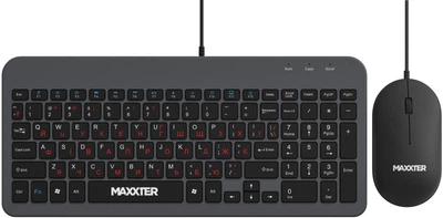 Комплект проводной Maxxter KMS-CM-05-UA USB Gray
