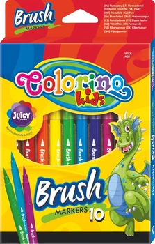 Фломастеры Colorino Brush 10 цветов 10 шт (5907690865610)