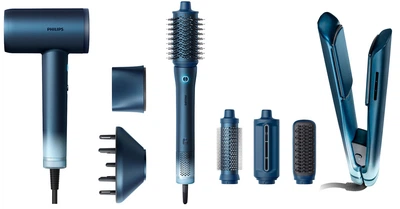 Фен Philips BHD956/10 Aqua SenseIQ серії 9000 + Випрямляч для волосся Philips BHS956/00 Aqua SenseIQ серії 9000 + Стайлер Philips BHA956/00 Aqua SenseIQ серії 9000 (комплект)