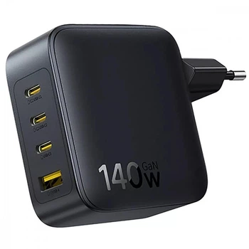 Сетевое зарядное устройство универсальная зарядка 140W Baseus EnerFill FH11 GaN 3хType-C/USB черный (E0121J00)