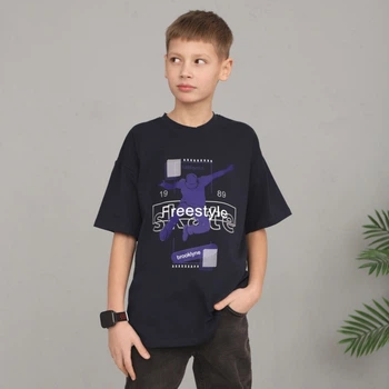 Футболка для подростков оверсайз FTTM-25-7Gbi Teens Синий на рост 146 (14449) 5062052