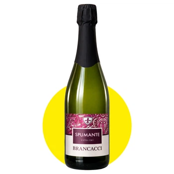 Вино игристое Бранкаччи Спуманте Экстра Драй/Brancacci Spumante Extra Dry белое сухое, 0,75л, 11%