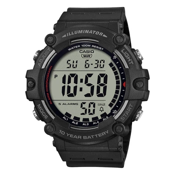 Мужские электронные часы Casio AE-1500WH-1A чёрные