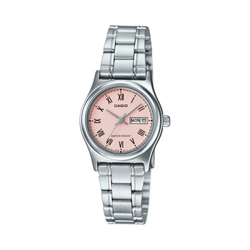 Жіночий годинник Casio LTP-V006D-4B рожевий циферблат